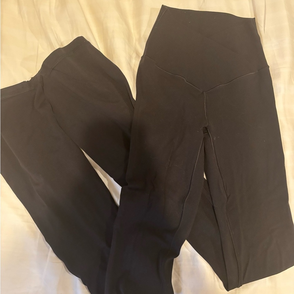 Aerie crossover flare leggings